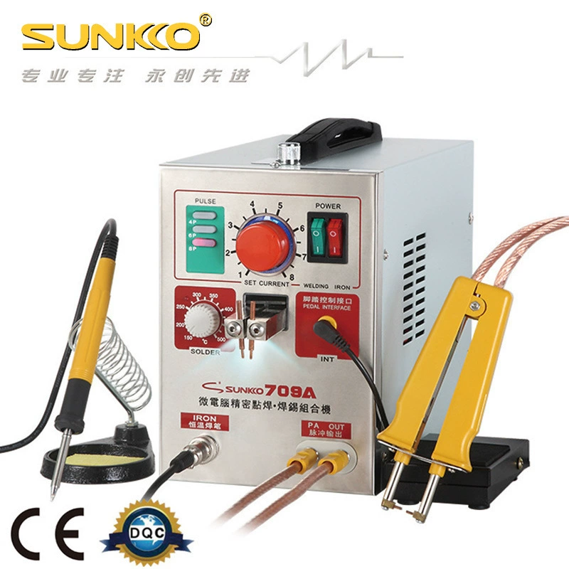 SUNKKO709A с 71B Butt Pen небольшой аккумулятор точечной сварки машина полимерная нержавеющая сталь сопротивление ноги сварочный аппарат