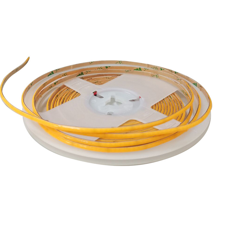 단색 3MM 울트라 좁은 COB 스트립 1 미터 384 라이트 더블 패널 3MM 자체 접착 LED 스트립 선형 패치 방수