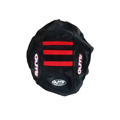 Motorcycle Safety Supplies | Cover - light-bee-black-red-stripes-guts-dragon-cushion-leather