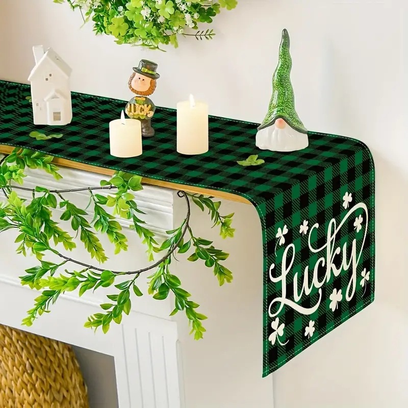 Amazon transfronteriza shengpa Festival corredor de mesa de lino impreso mantel hogar Decoración sofá fiesta Festival atmósfera Decoración