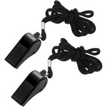 D 10009 ABS Black Plastic Whistle ��ɫ���Ͽ��� �W���羳