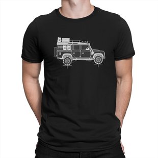 Men's T-Shirt Defender 110 rough Blueprint Fashion Cotton