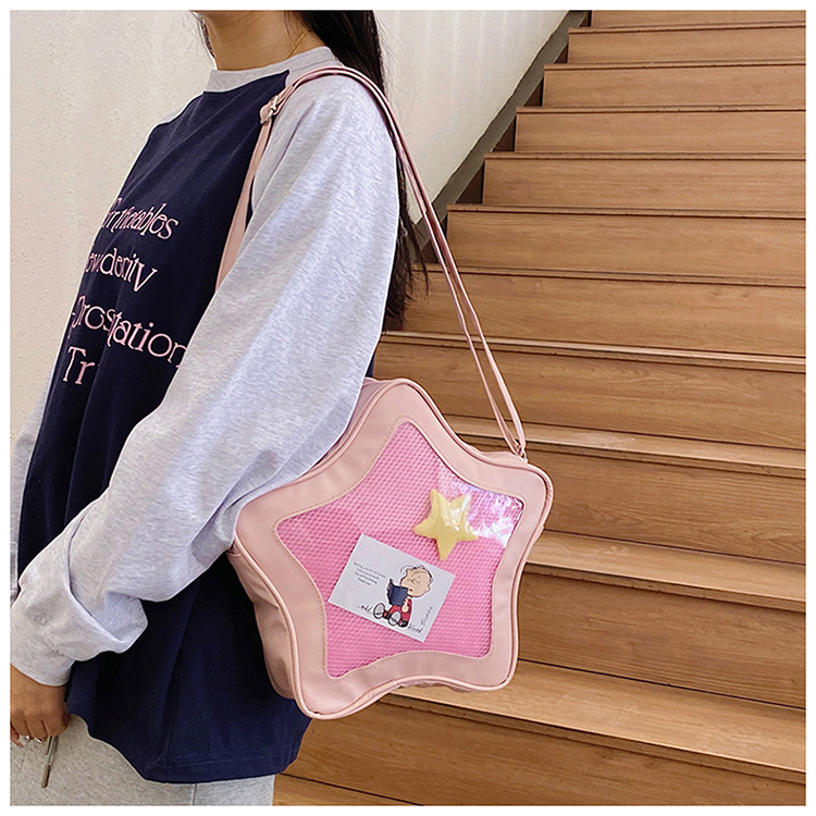 This year's popular color bags, 2025 new star bags, Japanese-style sweet single-shoulder bags, crossbody bags, women's bags, cross-border undefined