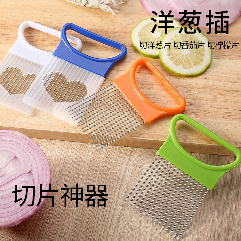 Amazon Acero inoxidable cebolla tenedor cebolla aguja cebolla trituradora herramienta cocina tierna carne aguja fabricante