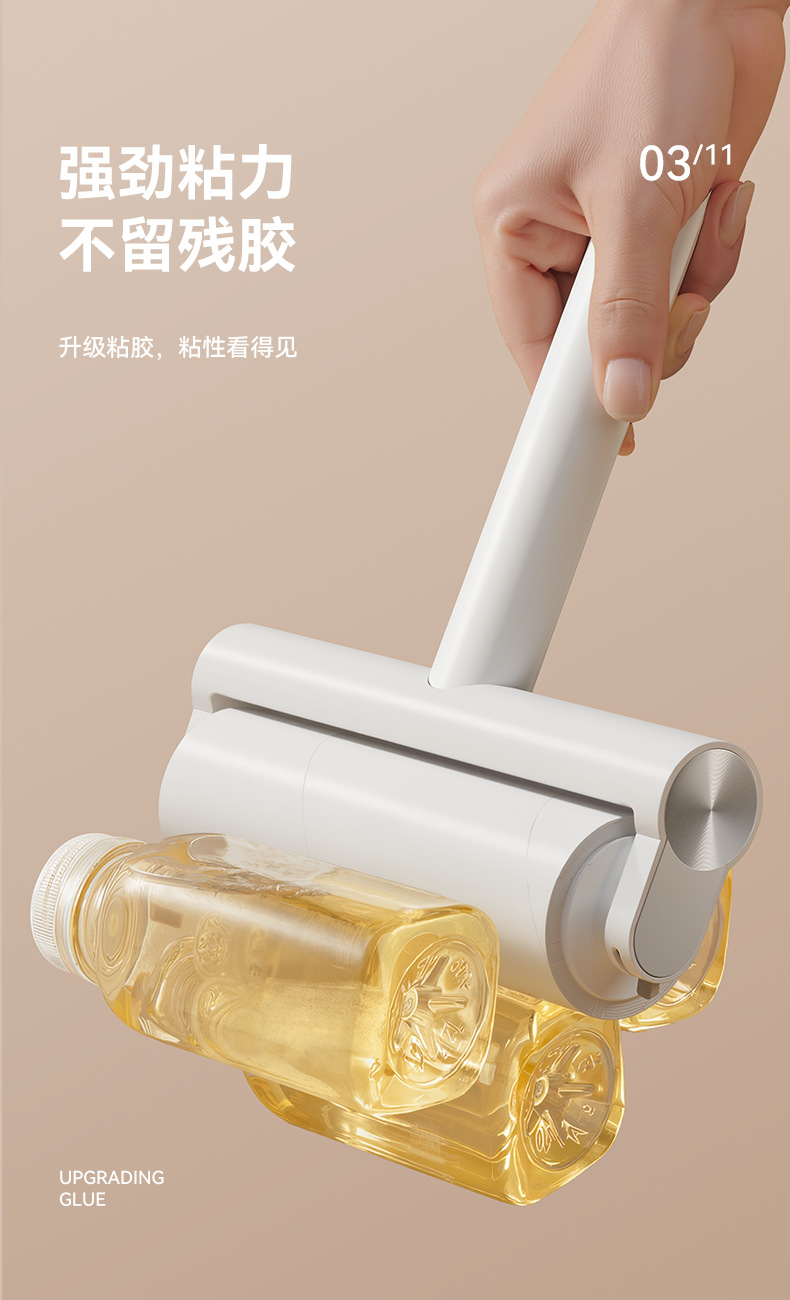 Cross-border New Lint Roller Household Pet Hair Remover Multifunctional Plastic Creative Portable Bedroom Bathroom Dedicated