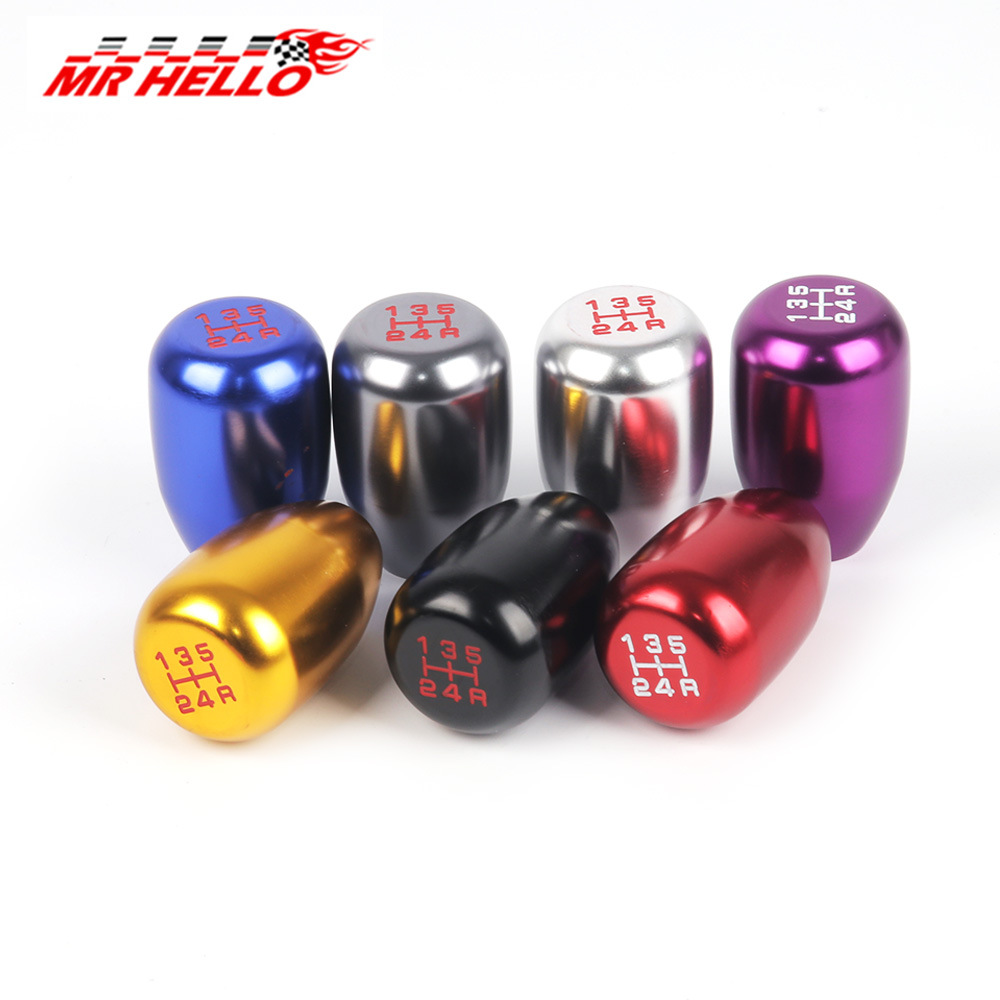 Tax-Included Car Modification Aluminum Alloy Gear Shift Knob with 5-Speed and 6-Speed Manual Gear Shift Handle Metal Gear Stick