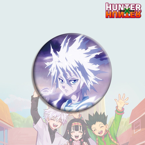 Full-Time Hunter Pin Badge Brooch Pendant Anime Merchandise Gift Customizable with Shipping Support