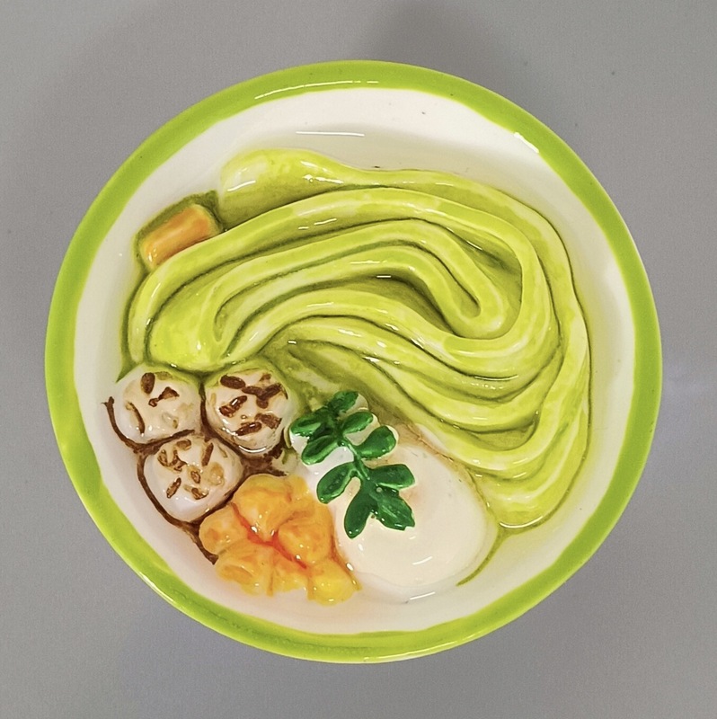 创意美食冰箱贴水果甜品芋圆甜汤糖水搪瓷碗豪华大卡食玩冰箱磁贴|undefined