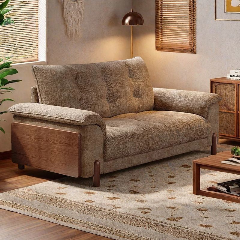 Vintage Cloud Fabric Sofa for Small Living Rooms, New Simple Modern Apartment Fabric Sofa