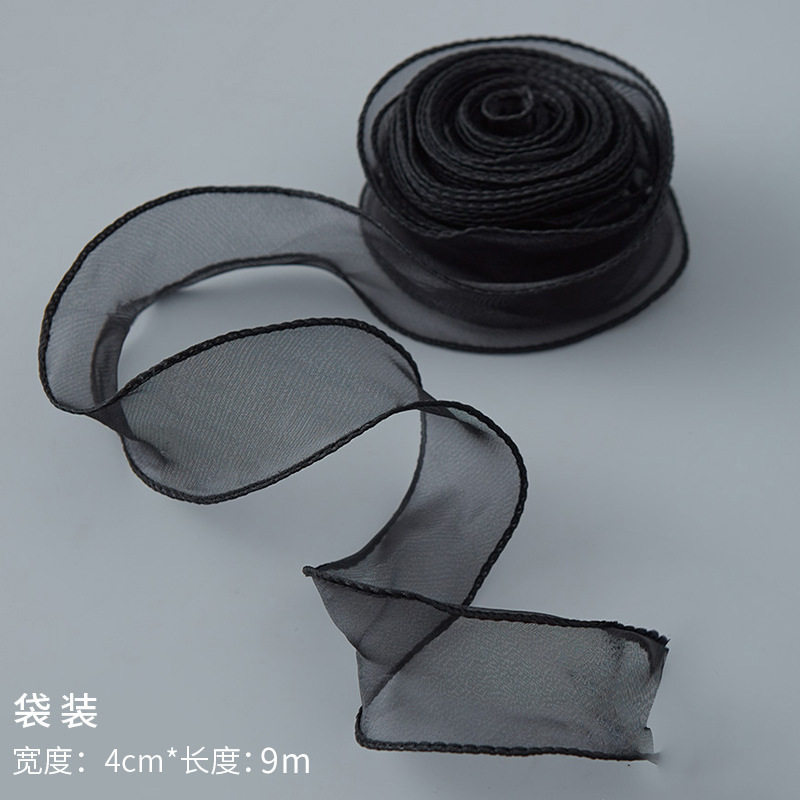 4cm hilo de cola de pez cintas flores ramo pastel de hilo cinta arco accesorios Klein azul hilo ondulado al por mayor