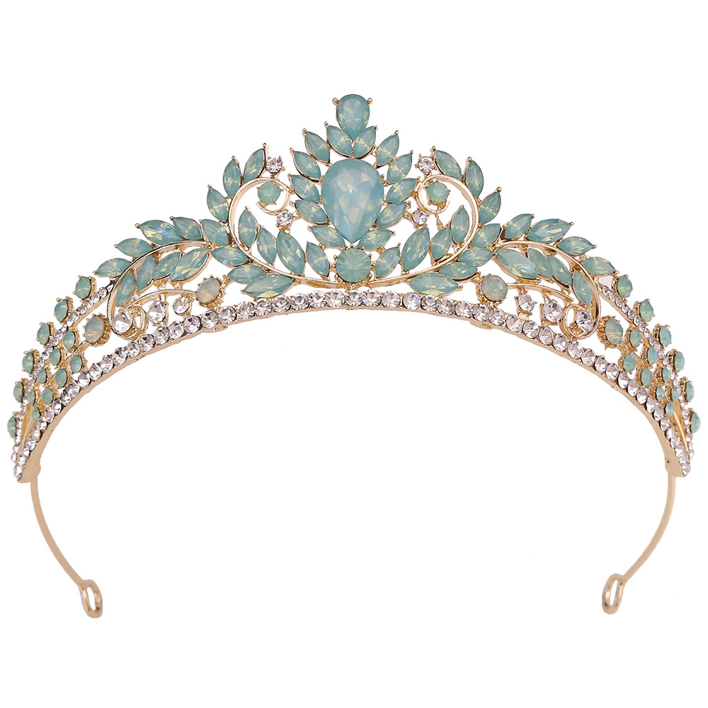 150g Weight Crown Hair Accessories Type 1 Piece Quantity Holiday, Wedding, Birthday Occasion Artificial Crystal, Alloy Material Crown Pattern Women's Gender Diamond Design Simple Style Style Simple Style Women's Crown Artificial Crystal Alloy Diamond Crown 37