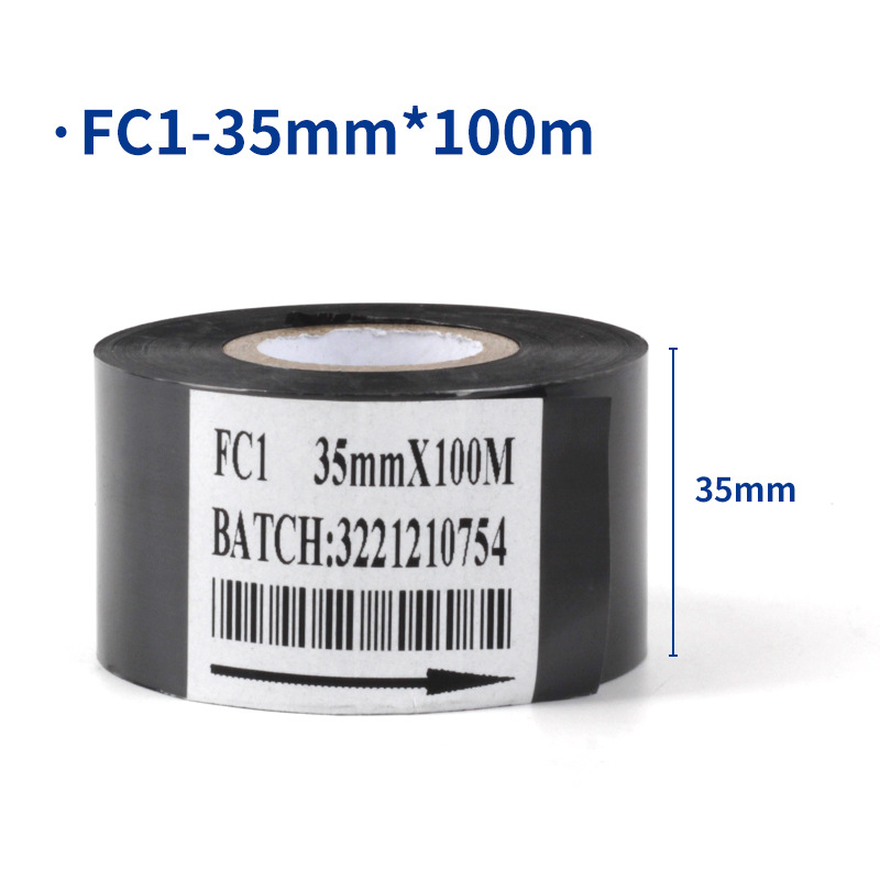 Sakura fabricante fecha cinta de codificación FC1FC2FC3 máquina de codificación cinta transferencia térmica 25*100 cinta negra
