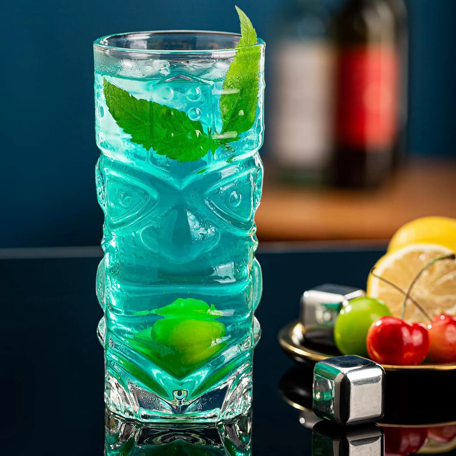 Коктейльный стакан Tiki с призрачным лицом, стакан для сока с песком и льдом, гавайский TIKI MUG, креативный бокал для вина