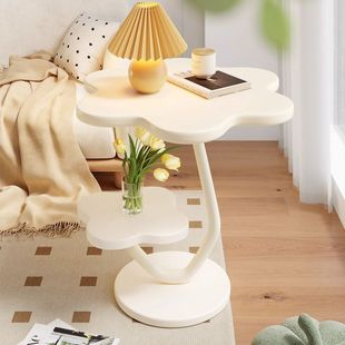 Sofa Side Table for Living Room, Small Coffee Table, Bedroom Bedside Table, Balcony Small Round Table, Retro Style Small Table Storage Rack