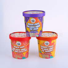 冰淇淋雪糕纸杯厂家印刷定制迷你混合水果冰棒纸杯包装配纸盖