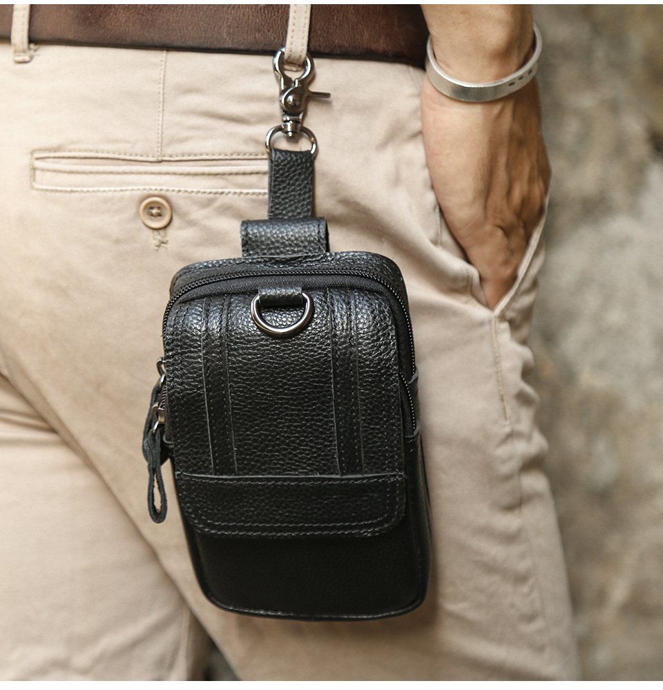 Men's Retro Classic Leather Messenger Shoulder Bag Business Waist Bag Phone Bag - onlinemegasale.com 6385--外贸详情页_09.jpg