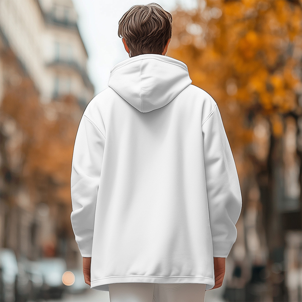 Neue britische Baumwolljacke mit plüschiger, bequemer, trendiger, lässiger Reißverschlusstasche und 3D-bedrucktem Kapuzenoutfit für Männer_voghion.com