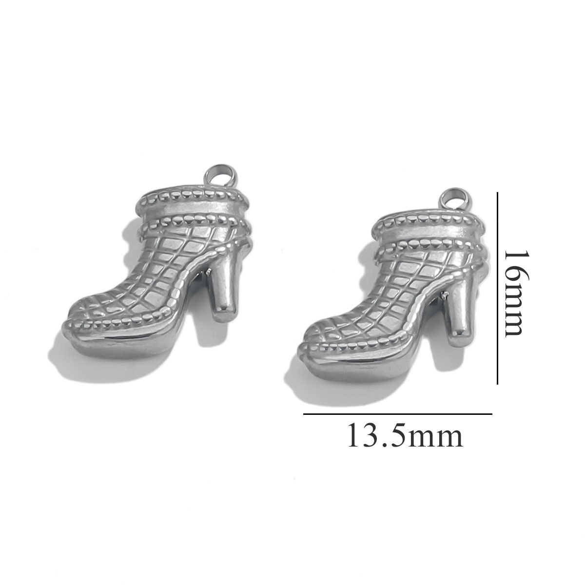 Colgante de zapatos de acero inoxidable colgante de acero de titanio DIY pulsera collar bolsas colgantes joyas accesorios fabricación al por mayor