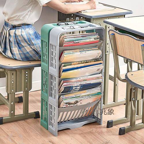 Desk book storage for middle and high school students desk book bag bookshelf floor-standing small classroom classroom first class