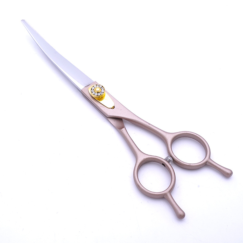 Directo de fábrica de 7 pulgadas de acero inoxidable de alta gama tijeras para mascotas profesional mascota belleza tijeras de corte de pelo tijeras de adelgazamiento del perro
