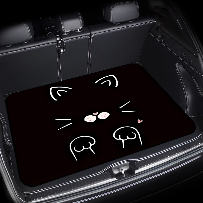 Cross-Border Temu American-Style Car Trunk Mat, Wear-Resistant, Dirt-Resistant, Easy to Care For, Decorative Floor Mat, Skin-Friendly, Dust-Proof, Soundproof Mat