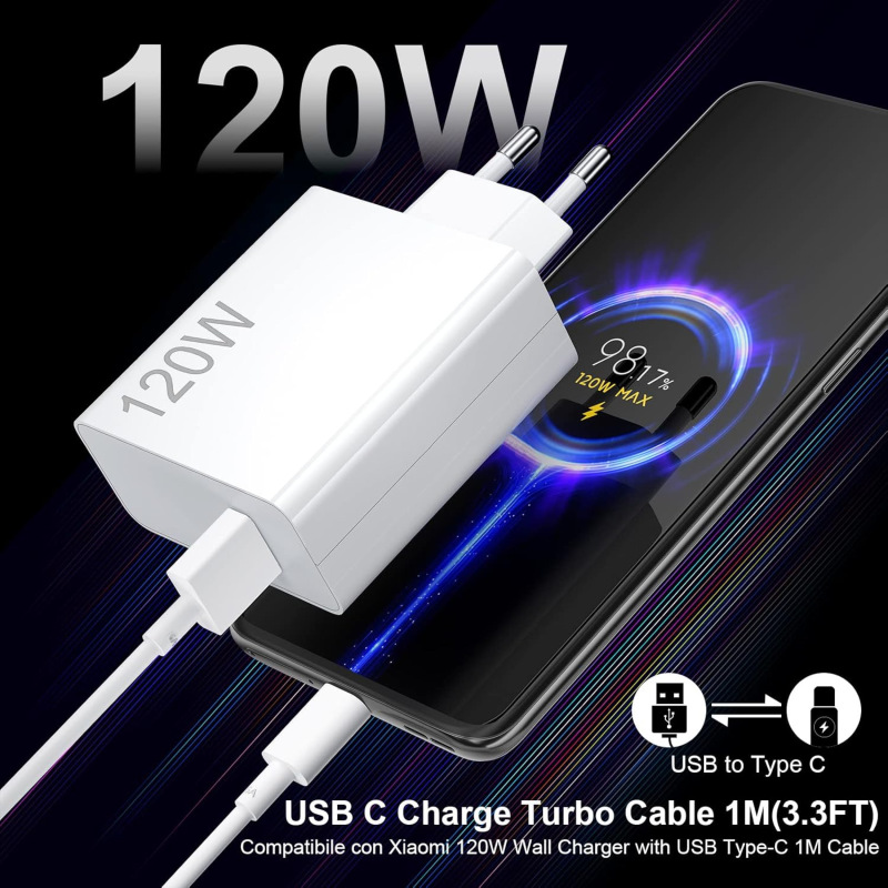 适用小米充电器33W45W67W90W120W原厂欧规快充充电头手机闪充套装|undefined