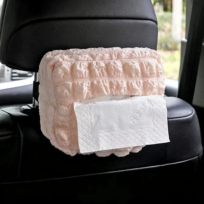 Car Tissue Box Puff Car tissue box/set - pink-puff-tissue-box
