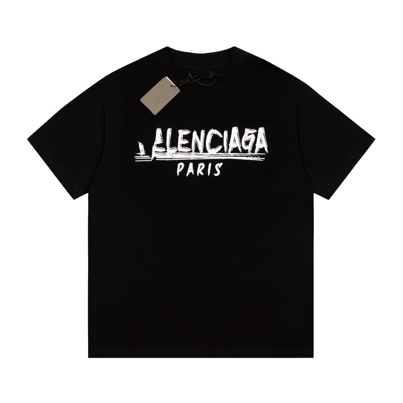 国境を越えた貿易 25ssB 春夏ロゴプリント半袖カジュアルルーズ男女カップル同じスタイル Tシャツトレンディなブランド|undefined