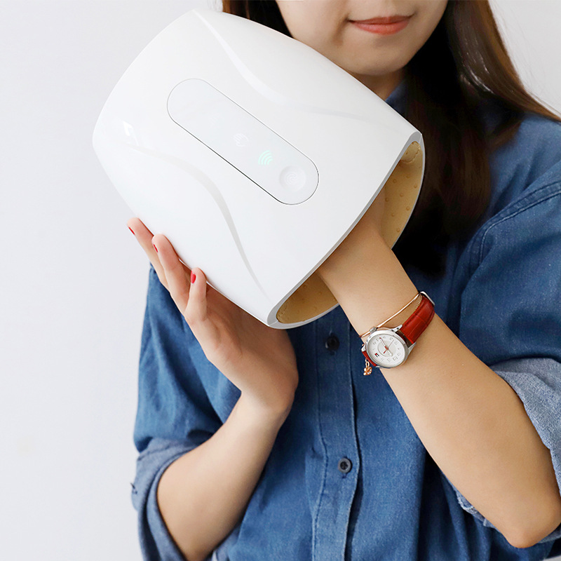 Nuevo amasado plug-in transfronterizo masajeador de mano control táctil airbag masaje compresa caliente fisioterapia instrumento masajeador de mano