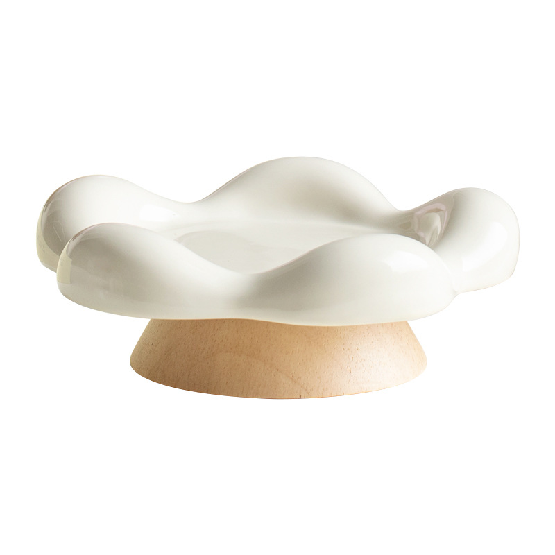 Plato de fruta de cerámica sala de estar mesa de café postre semillas de melón merienda disco tazón de fruta de alta calidad plato de caramelo Placa de visualización recepción