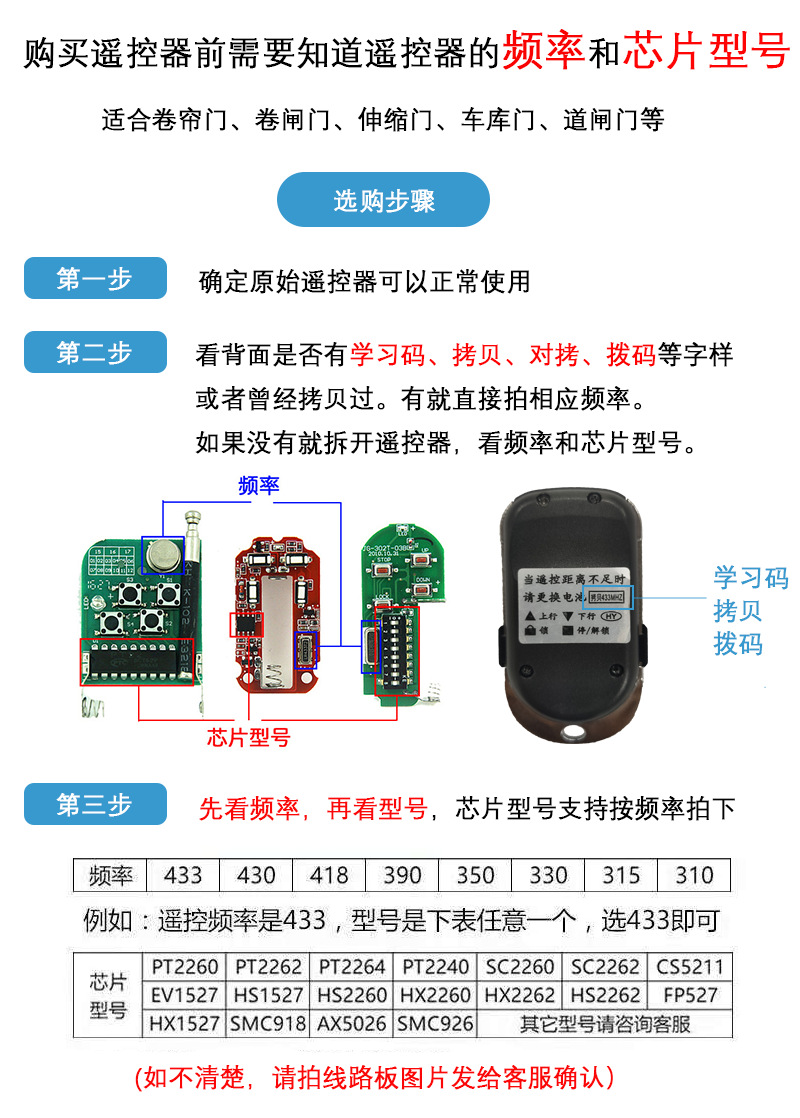 选遥控器要已知频率
