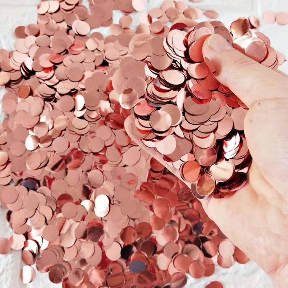 혼합 색상 원 [로즈 골드] 스팽글 20 그램 (웨이브 볼 15-30 으로 채울 수 있음)