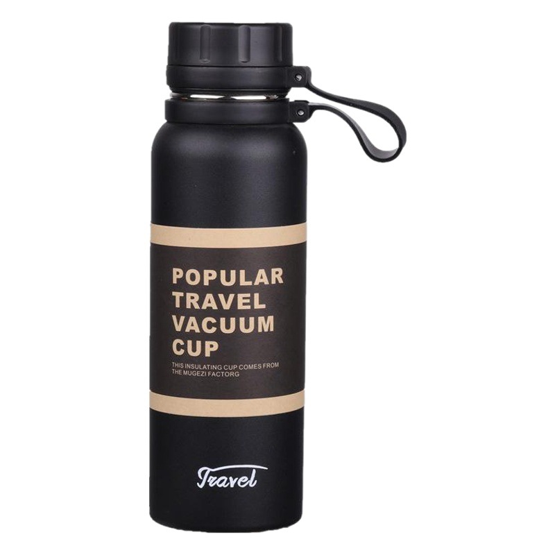 850ml de gran capacidad 304 aerosol termo plástico taza creativa deportes al aire libre Ike acero inoxidable con aislamiento hervidor té red
