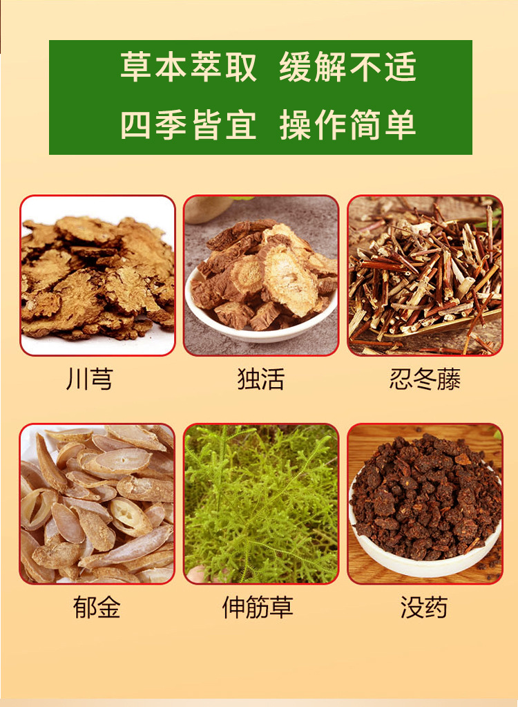Mugwort Shoulder Patch Herbal Warming Body Patch 12 Patches Per Box specifications