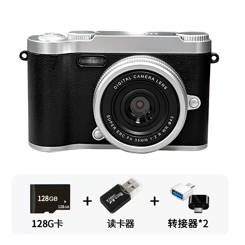 검정색 + 128g 메모리 카드 + USB 카드 리더기 + 어댑터