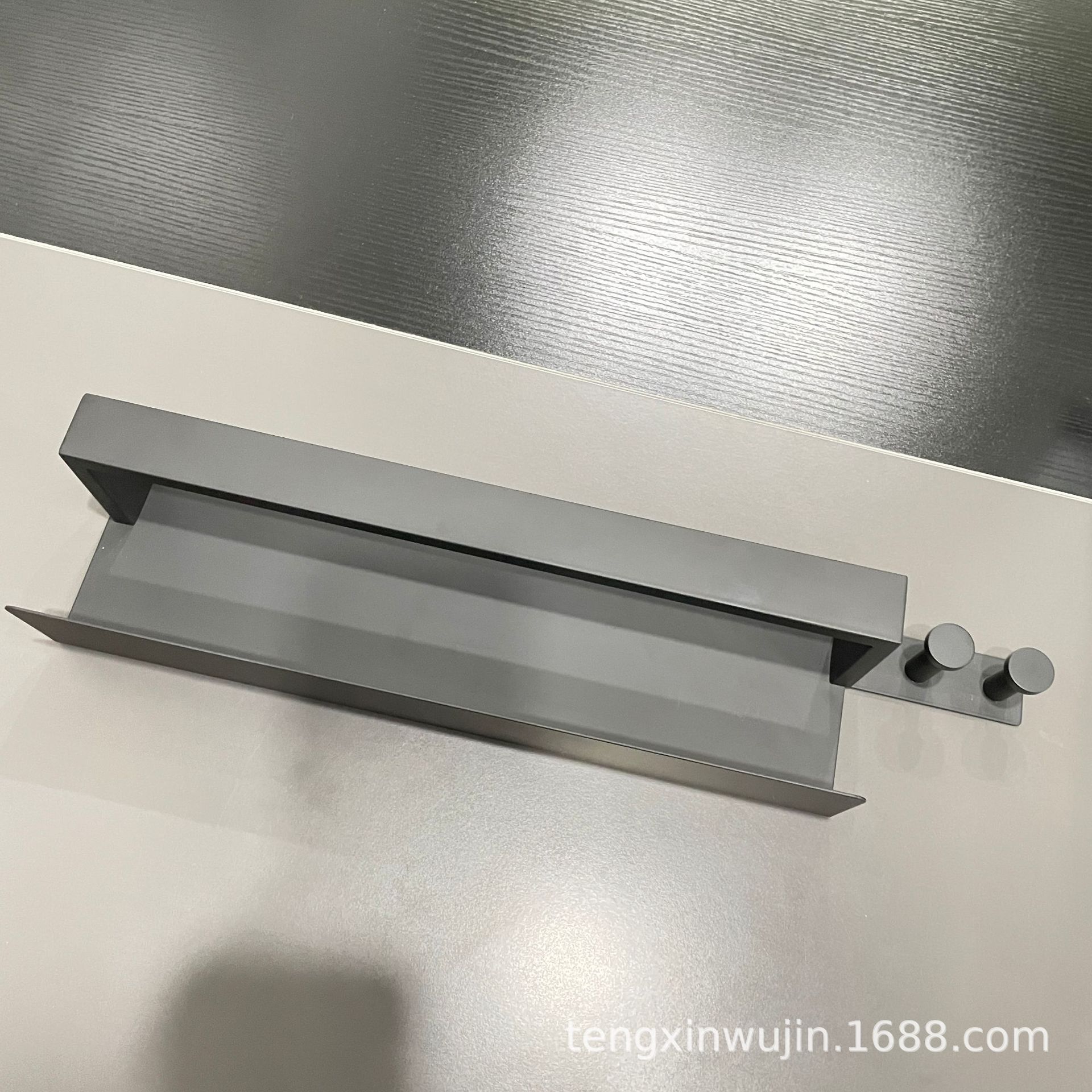 304 de acero inoxidable toallero hogar negro Baño de almacenamiento Barra de toalla de baño toallero ponche libre toallero