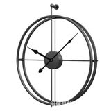 Cross -Bordder Amazon Product Double -Layer Железный тихий висящий колокольчик круглая часы часы с большими висящими часами модные настенные часы