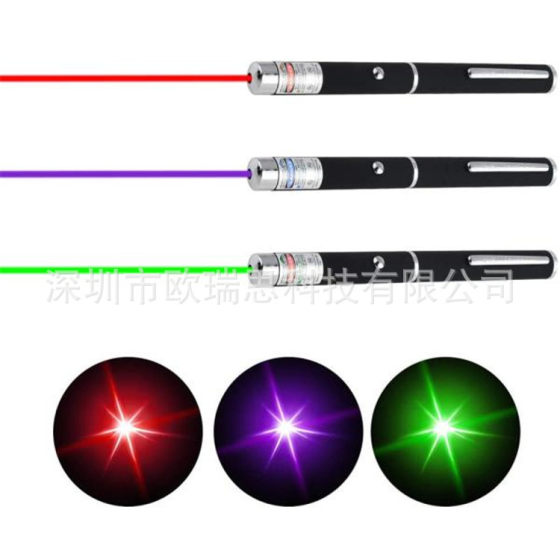 A large number of spot cross-border for 5mW red green blue violet laser pointer sand table pointer command