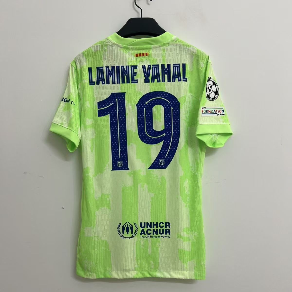 Nike x FC Barcelona 2024/25 Away Lamine Yamal 19 Jersey Volt
