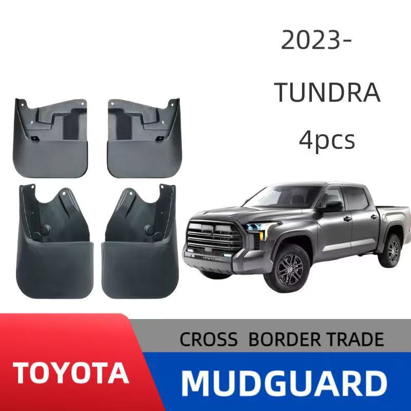 Adecuado para 2023 Toyota TUNDRA Guardabarros para neumáticos de automóvil Material PP Material adhesivo suave delantero y trasero Guardabarros