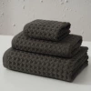 Pure cotton waffle dark green (actual color turns green)