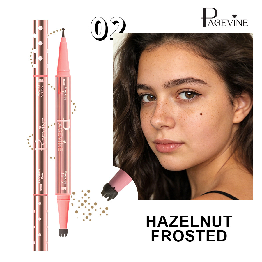 Transfronterizo maquillaje de color PAGE VINE sello de dos cabezas pecas rápido secado impermeable punto punto de punto lápiz de línea de ojos impermeable sin manchas