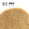 5 pounds of golden sand in the golden sand