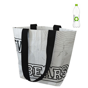 Ship-Shaped Plastic Bottle Recycling Rpet Advertising Bag Custom Colorful Coated Waterproof Bottle Gift Bag