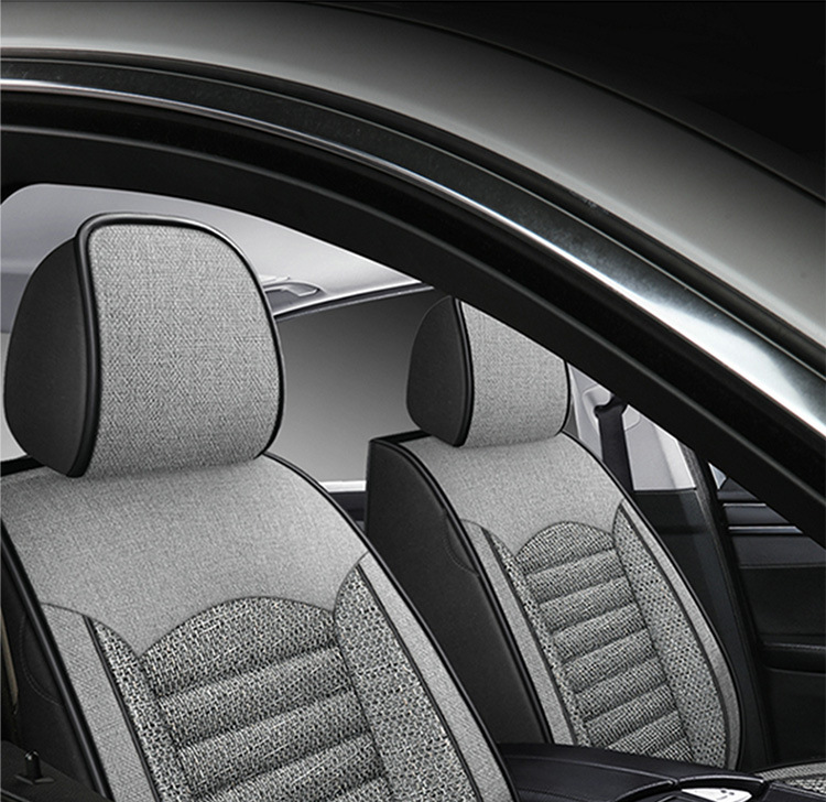 Flax Car Seat Cover, Universal, Full Coverage, Single Seat