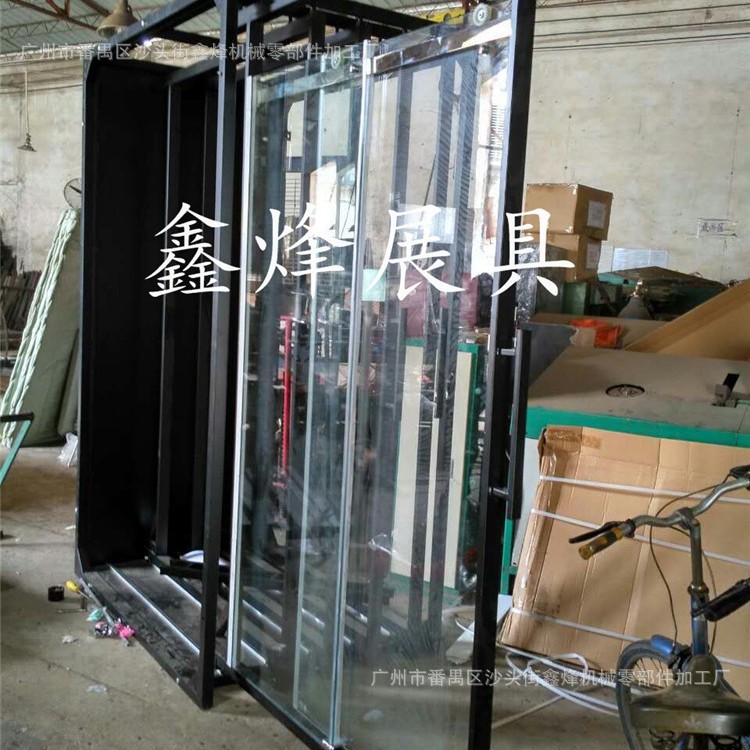 厂家直销卫浴门抽拉柜 玻璃门展架 瓷砖推拉柜 木地板展架挂画架