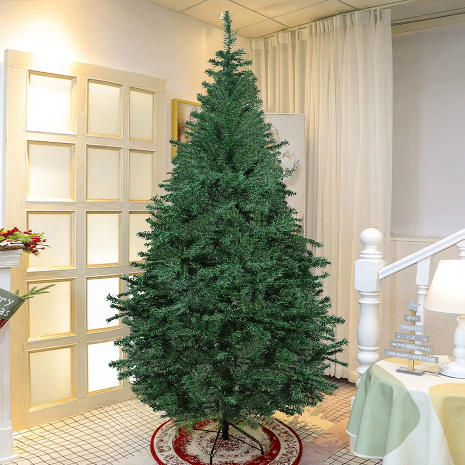 Artificial Christmas tree, customizable PVC/PE/PET mix, 3–12 ft, high‑end simulation