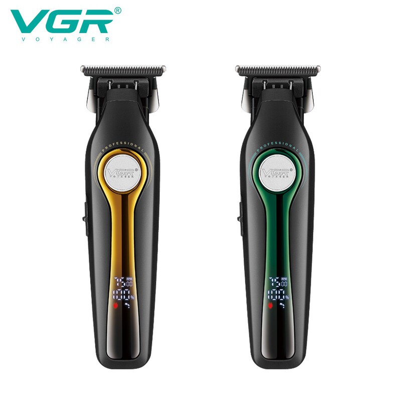 VGR993クロスボーダー電気デジタル表示ヘッド理髪器ヘアーサロン専門の男性用スタンド付き充電彫刻電気はさみ|undefined