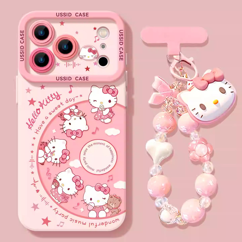 Music-Themed Lanyard Suitable for Apple 17 Pro Max High-Value Phone Case iPhone 16 Niche 15 Cute for Girls