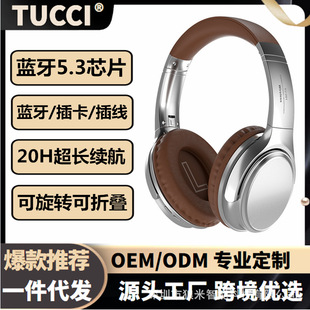 Bluetooth Headset Vj901 Retro Head-Mounted Plug-In Card Foldableing Music Wireless Noise Reduction Headset Factory Direct Sale